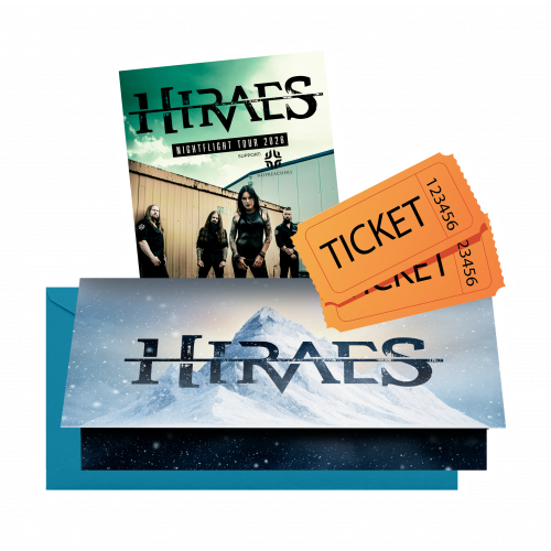 Weihnachtskarte und Ticket Nightflight Tour 2026